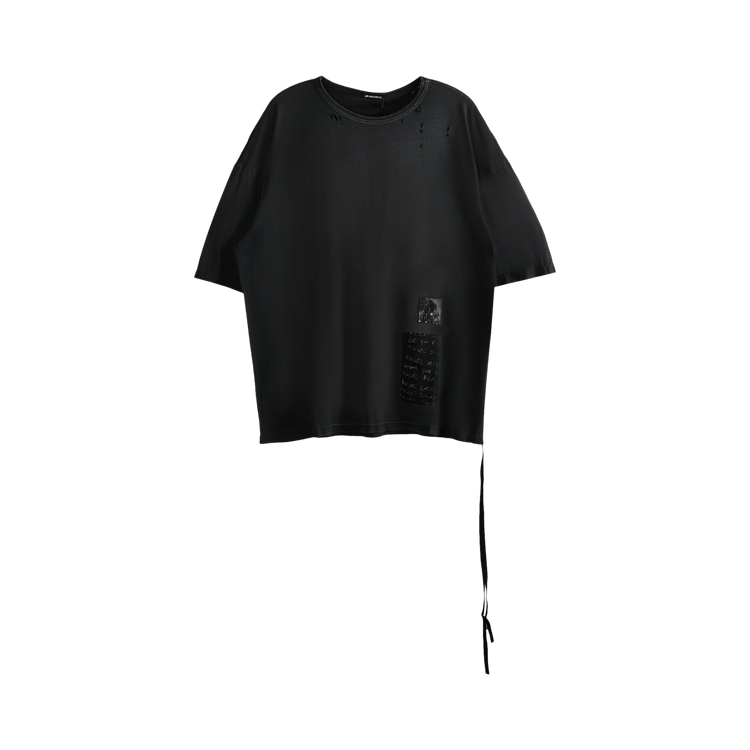 Ann Demeulemeester Dieter High Comfort T-Shirt With Patches "Black"