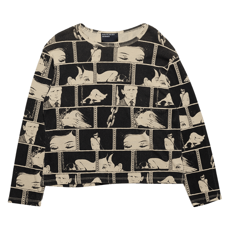 Enfants Riches Déprimés Diary Long-Sleeve Shirt "Ivory/Black"
