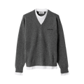 Miu Miu Cashmere V-Neck Sweater "Slate Grey"