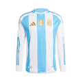adidas Argentina 2024 Long Sleeve Home Authentic Jersey "White/Blue Burst"