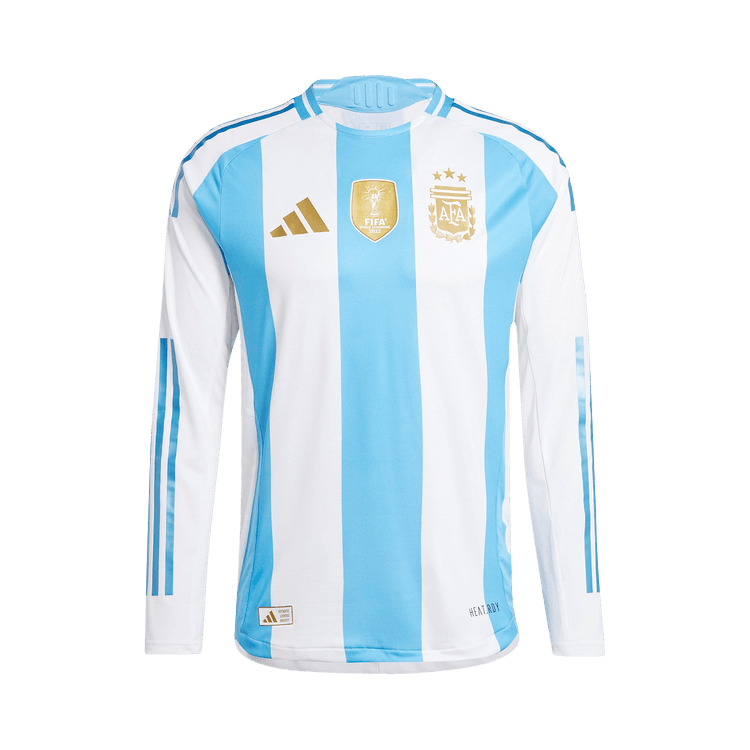 adidas Argentina 2024 Long Sleeve Home Authentic Jersey "White/Blue Burst"
