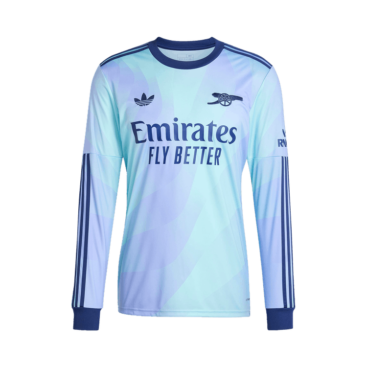 adidas Arsenal 24/25 Long Sleeve Third Jersey "Clear Aqua/Light Flash Purple"