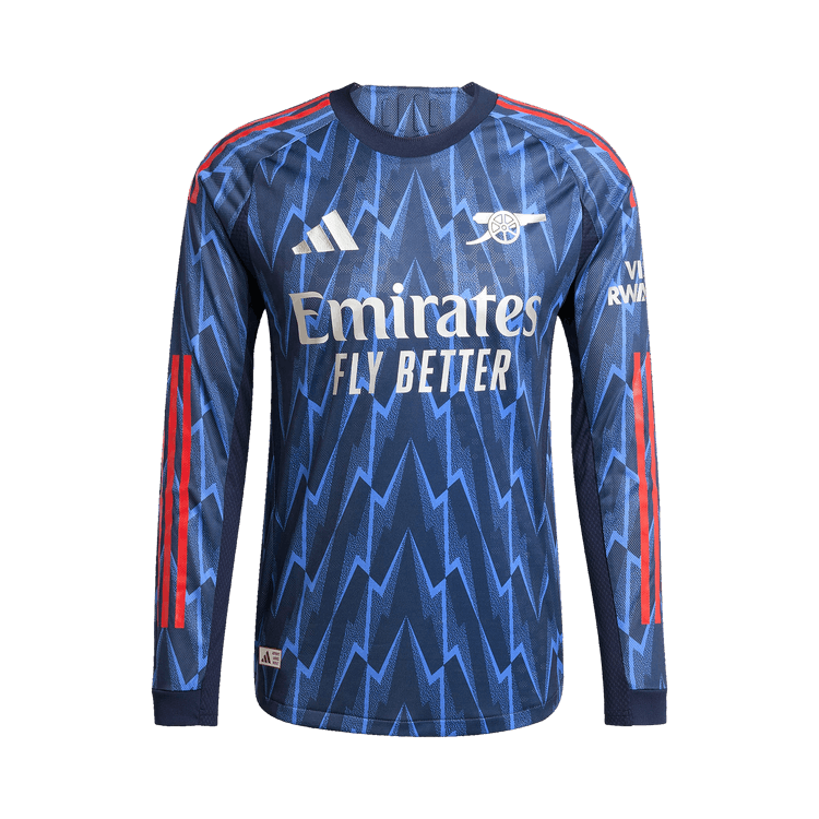 adidas Arsenal 25/26 Long Sleeve Away Authentic Jersey "Night Indigo/Matte Silver"