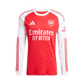 adidas Arsenal 25/26 Long Sleeve Home Jersey "Cloud White/Burgundy"