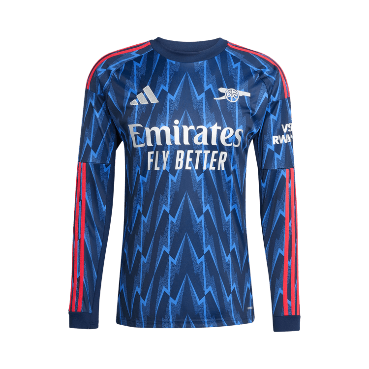 adidas Arsenal 25/26 Long Sleeve Away Jersey "Night Indigo/Grey Two"