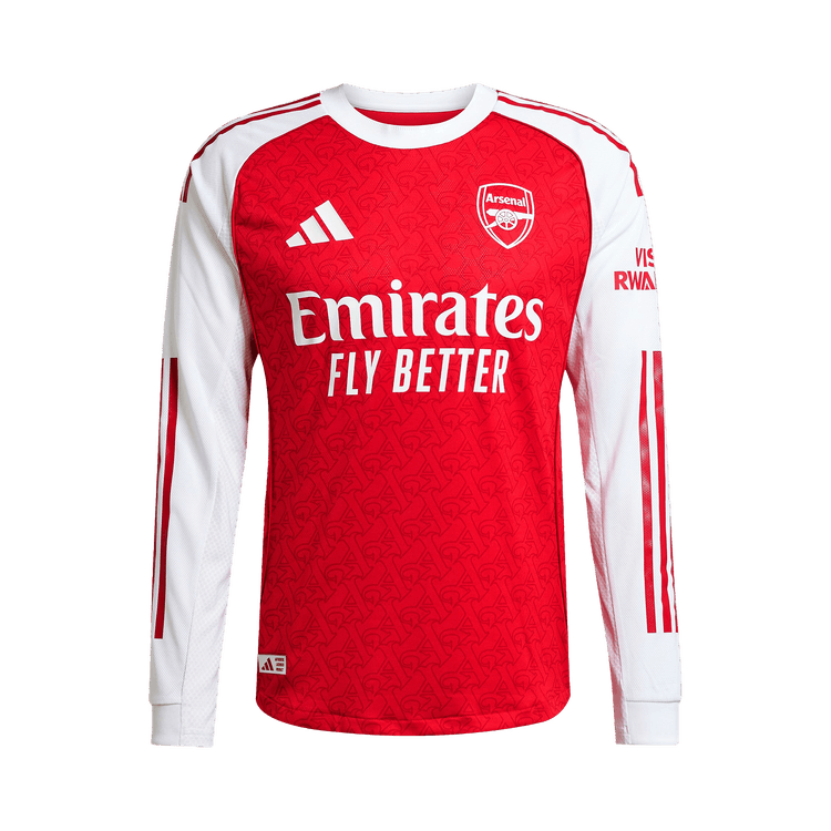 adidas Arsenal 25/26 Long Sleeve Home Authentic Jersey "Better Scarlet/White"