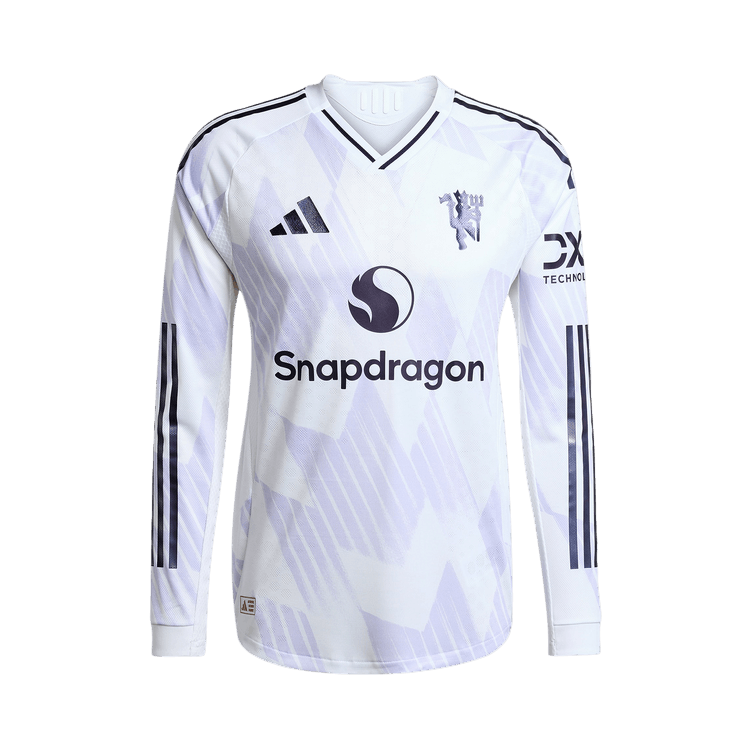 adidas Manchester United 25/26 Long Sleeve Away Authentic Jersey "White"