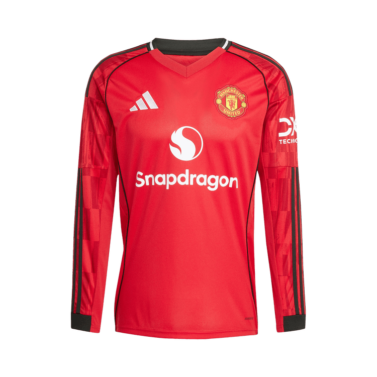 adidas Manchester United 25/26 Long Sleeve Home Jersey "Mufc Red"
