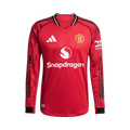 adidas Manchester United 25/26 Long Sleeve Home Authentic Jersey "Mufc Red"