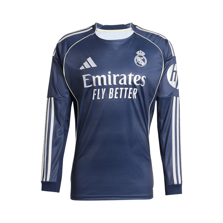 adidas Real Madrid 25/26 Long Sleeve Away Jersey "Legend Ink"