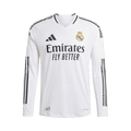 adidas Real Madrid 24/25 Long Sleeve Home Authentic Jersey "White"