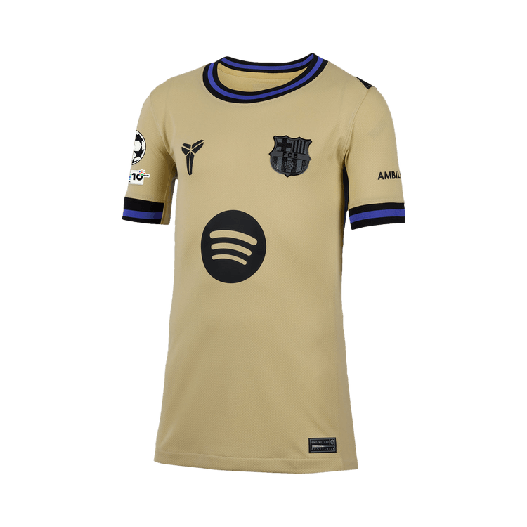 Nike x Kobe F.C. Barcelona 2025/26 Stadium Away Jersey "Team Gold/Team Gold/Persian Violet/Black"