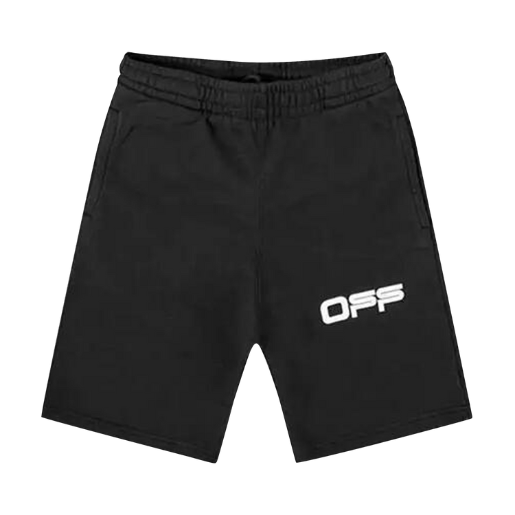 Off-White Airport Tape Sweatshort "Black"