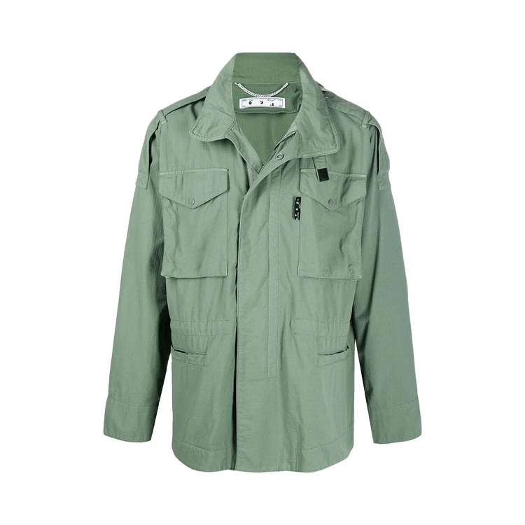 Off-White Arrows Logo Field Jacket "Green"