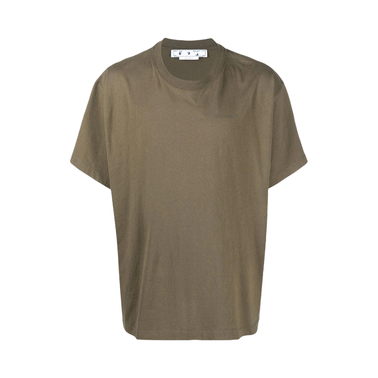 Off-White Rubber Diagonals Oversized T-Shirt "Army Green"