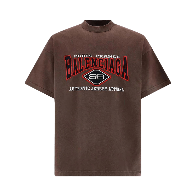 Balenciaga Logo Print T-Shirt "Brown"