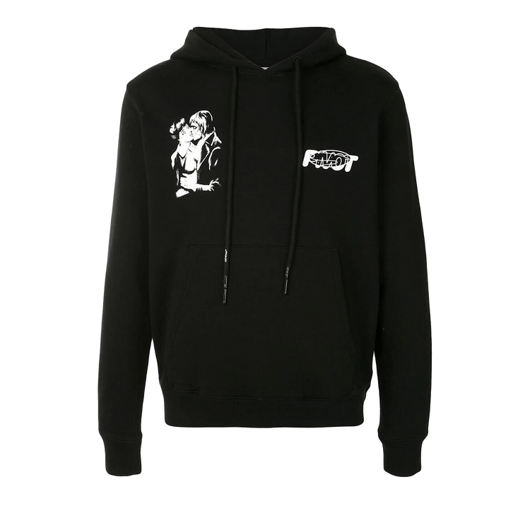 Off-White Slim Fit Kiss 21 Hoodie "Black"