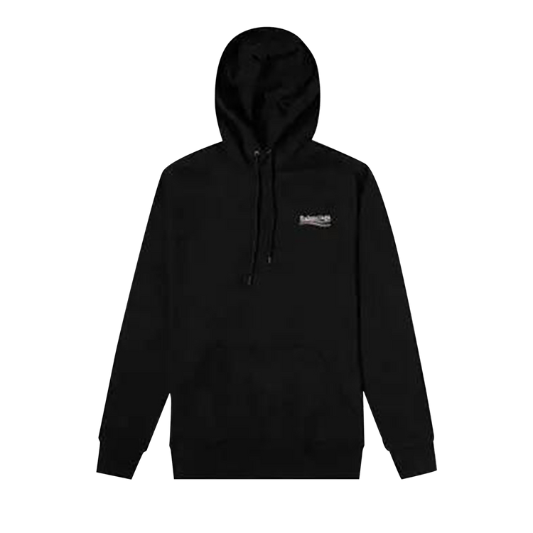 Balenciaga Political Campaign Logo Popover Hoodie "Black"