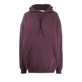 Balenciaga Logo Print Hoodie "Eggplant"
