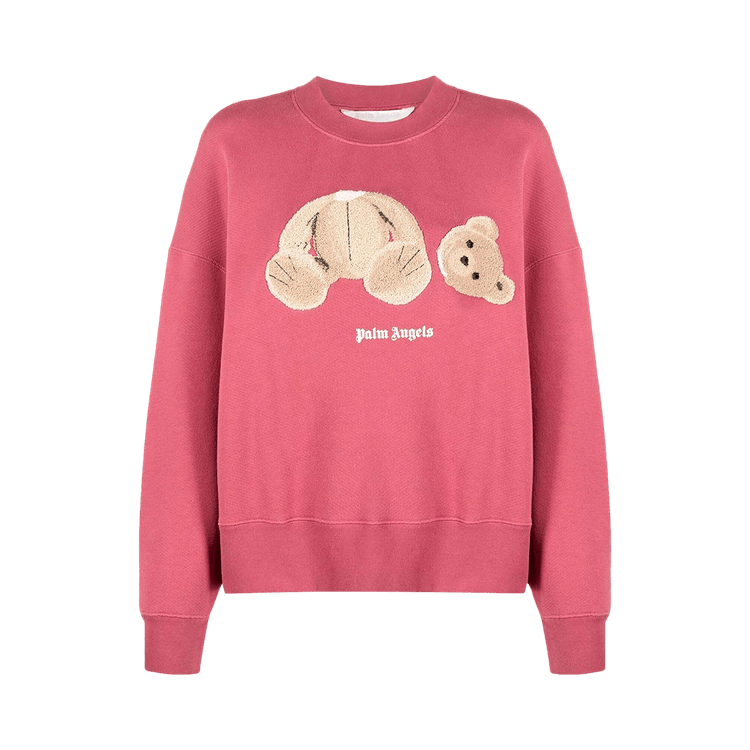 Palm Angels Teddy Bear Sweatshirt "Punch Pink/Multicolor"