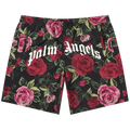 Palm Angels x END Allover Rose Swim Shorts "Red"