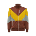 Palm Angels V Colorblock Jacket "Brown/Yellow/Grey"