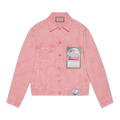 Gucci California GG Supreme Pattern Denim Jacket "Pink"