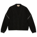 Gucci Detachable Sleeves Knit Sweatshirt "Black"