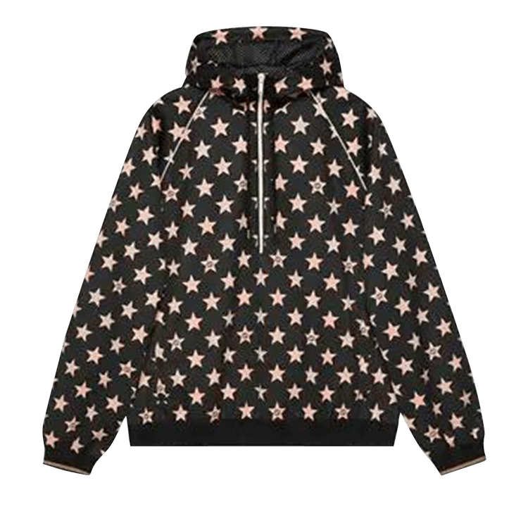 Gucci All Over Half Zip Jacket "Black/Pink"
