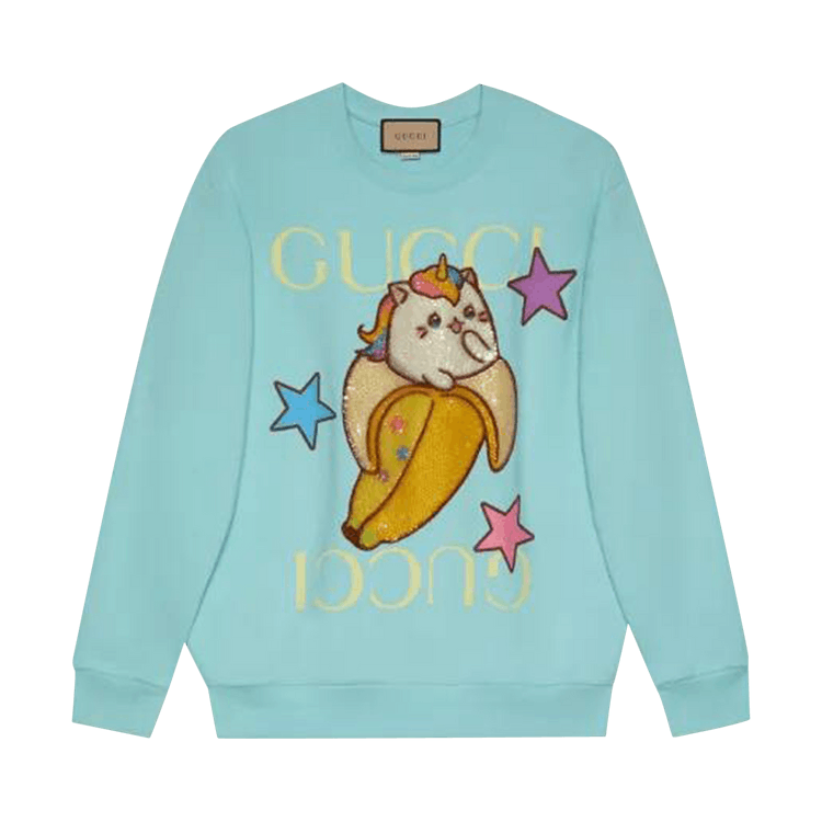 Gucci x Bananya Printed Sweatshirt "Blue"