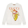 Gucci x Bananya Logo Printed Sweatshirt "White"