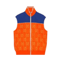 Gucci Removable Sleeve GG Jacquard Jacket "Orange/Blue"