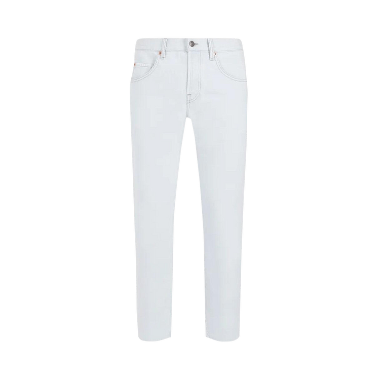 Gucci Cropped Tapered Jeans "Light Blue"