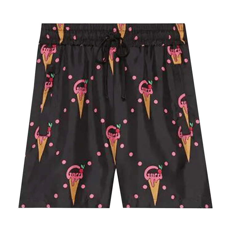 Gucci Ice Crean Print Shorts "Black"