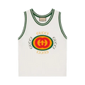 Gucci Vintage Logo Print Tank Top "White"