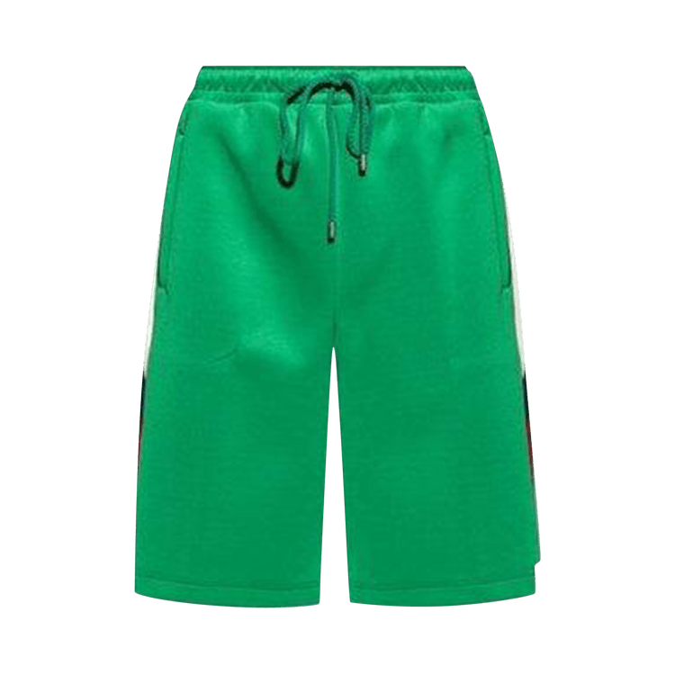 Gucci Side Stripe Logo Shorts "Green"
