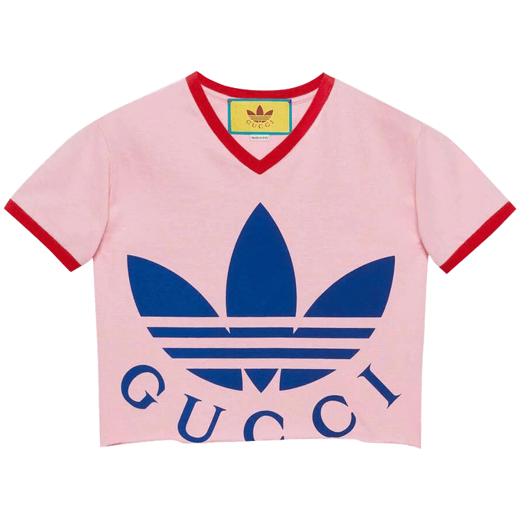 Gucci x adidas Cropped T-Shirt "Pink"