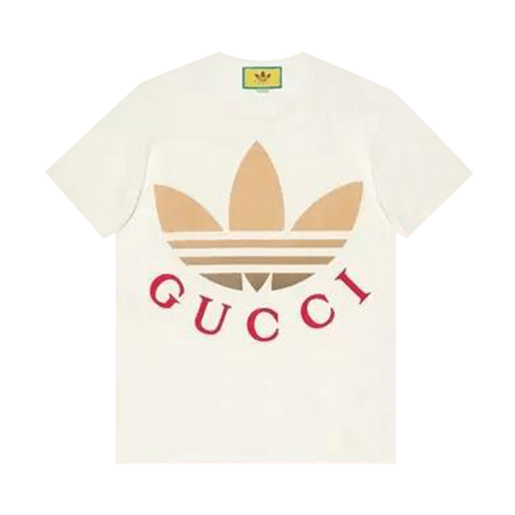 Gucci x adidas Logo T-Shirt "White/Beige"