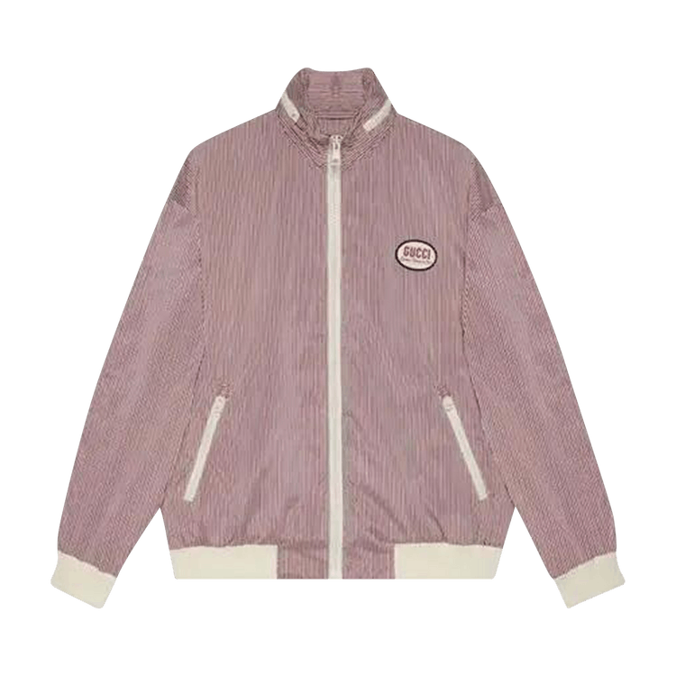 Gucci Striped Fabric Zip Jacket "Red"