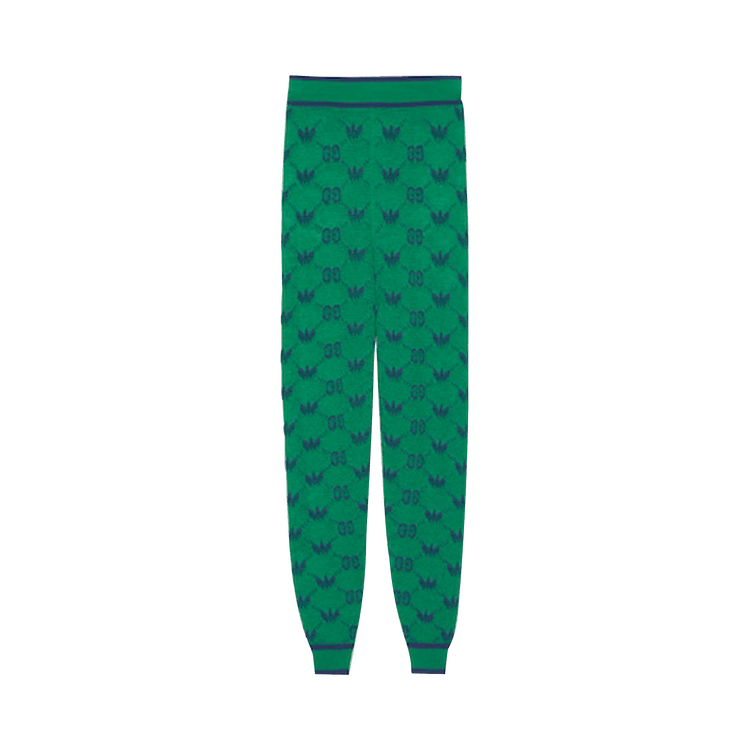 Gucci x adidas Wool Jacquard Joggers "Green/Blue"