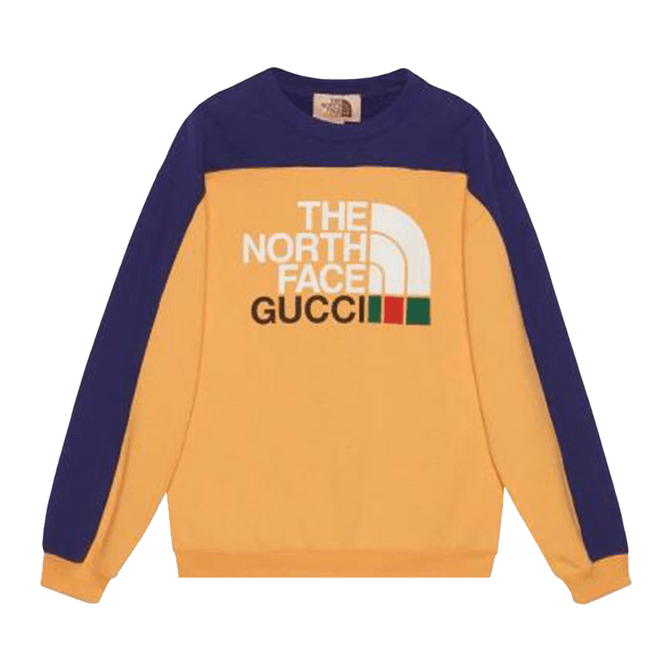 Gucci x The North Face Sweatshirt "Yellow/Blue"