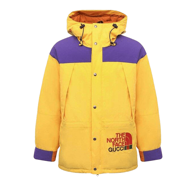 Gucci x The North Face Down Jacket "Yellow/Purple"