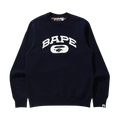 BAPE Check Crewneck "Navy/Red"