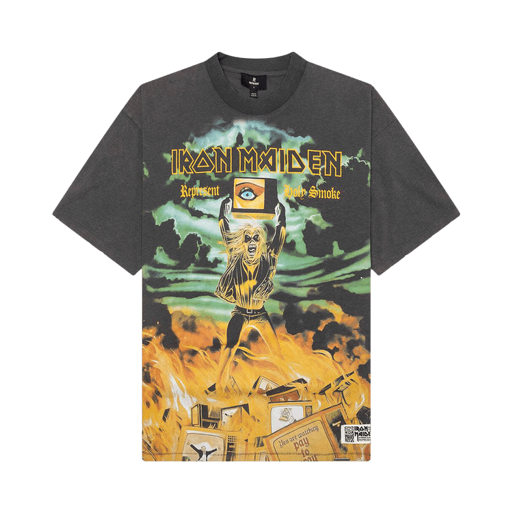 Represent Clo x Iron Maiden Holy Smoke Tee "Ash"