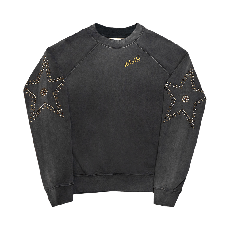 Satoshi Nakamoto Star Studded Crewneck "Black"