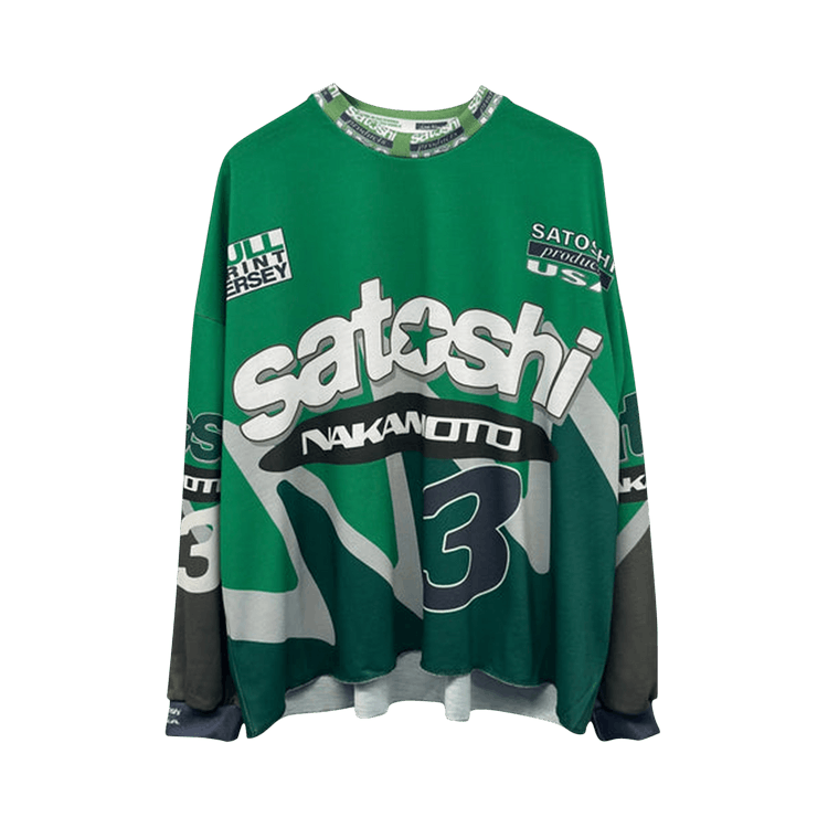 Satoshi Nakamoto Speedway Long-Sleeve "Green"