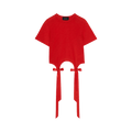 Simone Rocha Bow Tail Easy T-Shirt "Red"