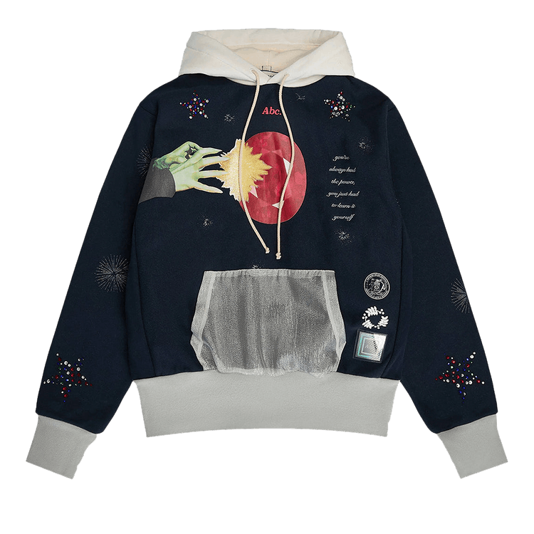 Advisory Board Crystals Birthstone #7 July Hoodie "Navy/White/Grey"