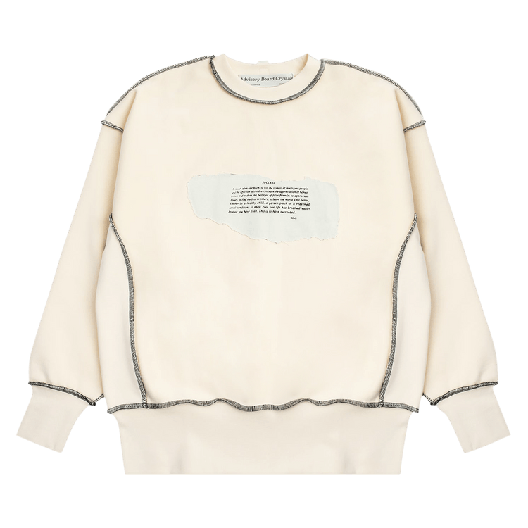 Advisory Board Crystals Crewneck Sweatshirt "White"