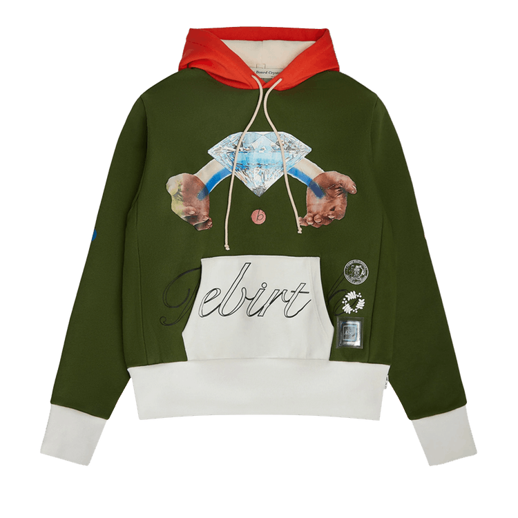 Advisory Board Crystals Birthstone #4 April Hoodie "Green/Natural/Orange"